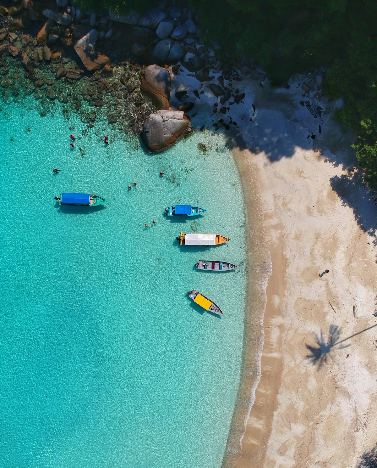 Family enjoying water activities from their luxury yacht on the French Riviera