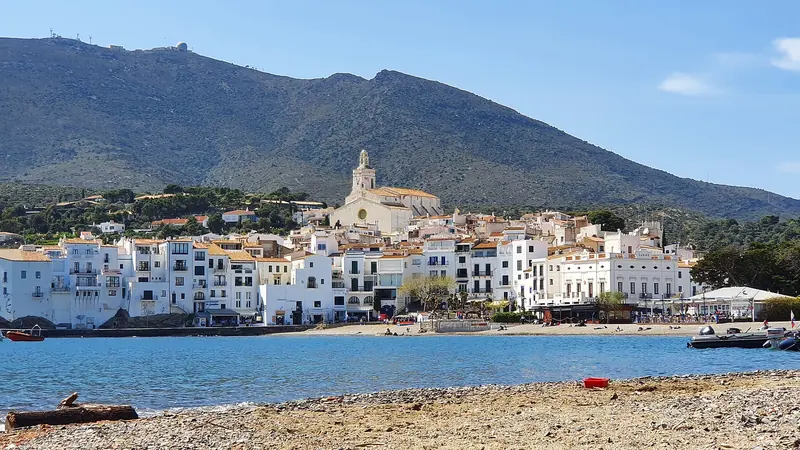 The white village of Cadaqués on the Costa Brava, Spain